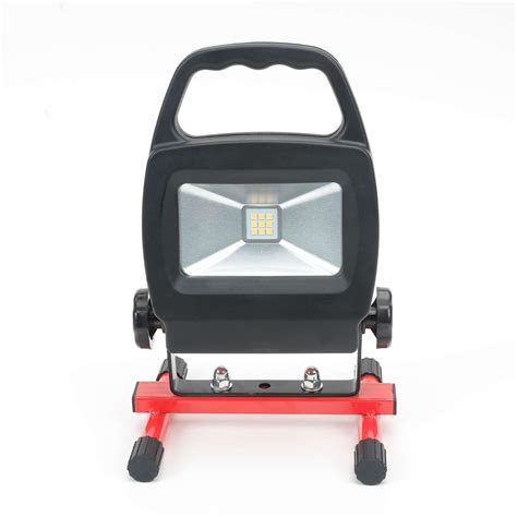 Hyper Tough 1000 Lumen Battery Powered Rechargeable LED Work Light Red