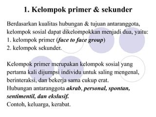 Kelompok Sosial Ppt