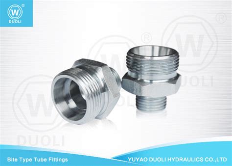 Carbon Steel Hydraulic Bite Type Tube Fitting Metric Thread With Ed Ring