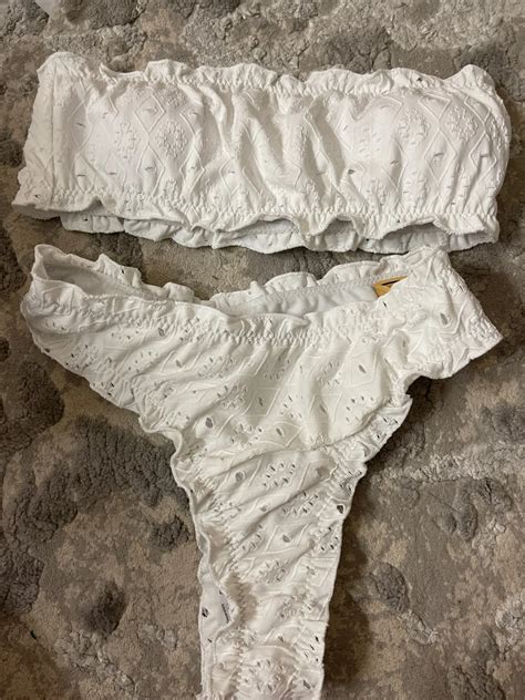 Aesthetic Ruffles Preppy Bikini Swimsuit Set The Preppy Place