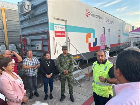 Arriba Dr Vagón El Tren de la Salud a Frontera Coahuila Lado mx