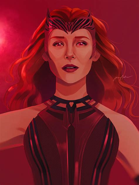 Mcu Scarlet Witch Fan Art By Me R Wandavision