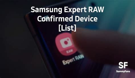 Samsung Officially Confirms Expert Raw Camera App Supported Devices