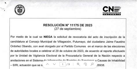 Cne Niega La Solicitud De Revocatoria De Inscripci N De Candidatura A