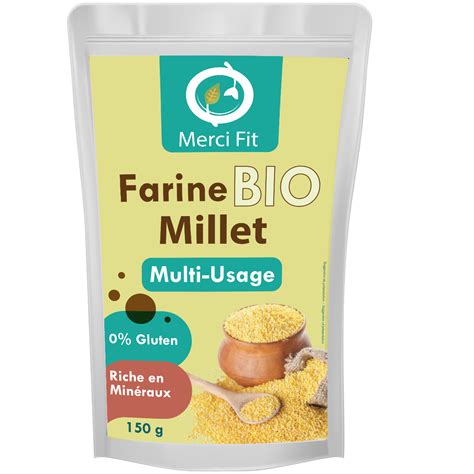 Merci Fit Farine De Millet Bio Parapharmacie Sensetbio