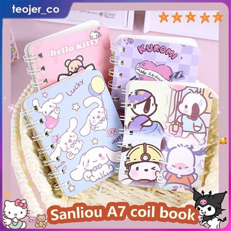 Sanrio A Libro De Bobina De Dibujos Animados Cuaderno Port Til Kuromi