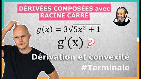 DÉRIVÉES de fonctions COMPOSÉES avec la RACINE CARRÉE Exercice