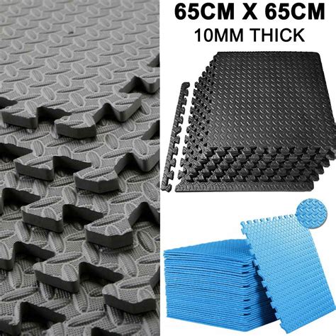 Extra Thick Interlocking Soft Foam Floor Mats Eva Rubber Yoga Tiles Gym Flooring Ebay