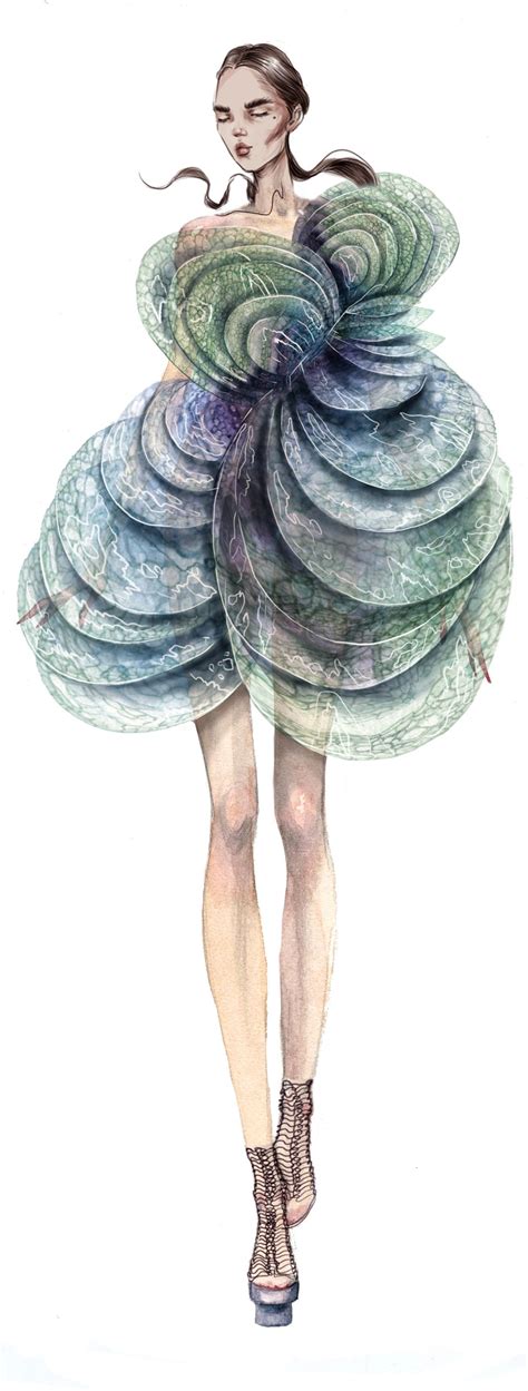 Sensory Seas Fashion Art Illustration Conceptual Fashion Fashion Illustration Sketches