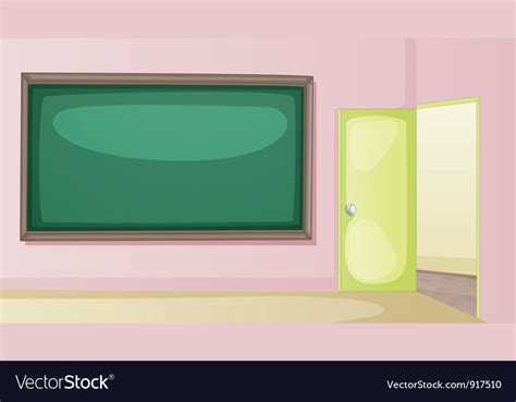 Empty classroom Royalty Free Vector Image - VectorStock