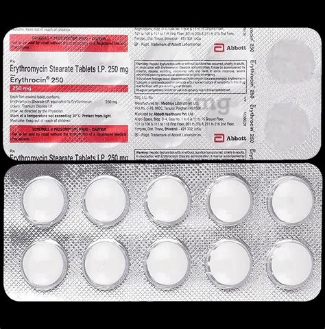 Erythrocin Mg Tab Erythromycin Stearate At Rs Stripe