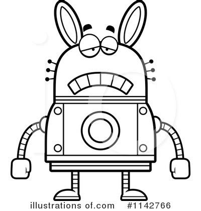 Rabbit Robot Clipart #1091536 - Illustration by Cory Thoman