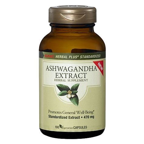 Gnc Herbal Plus® Standardized Ashwagandha Extract 100 Vegetarian