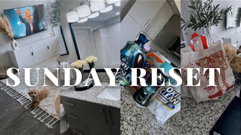 Sunday Reset Routine Groceries Cleaning Cooking Weekly Planning And Self