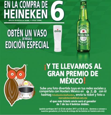 Concurso Hooters Heineken Gana Uno De Los 4 Boletos Dobles Para El GP