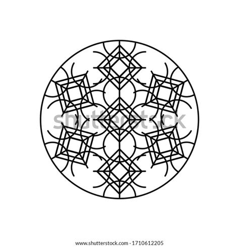 Magic Runic Symbols Sacred Geometry Mandala Stock Vector Royalty Free