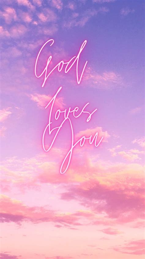 God loves you pink wallpaper | God loves you, Cute summer wallpapers, Gods love