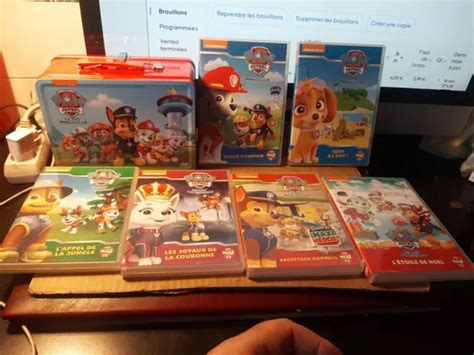 6 DVD Coffret Valisette Métal PAW PATROL La Pat Patrouille Très Bon