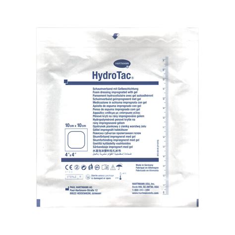 HydroTac - губчатая повязка с гидрогелевым покрытием, 10x10 см, 10 шт ...