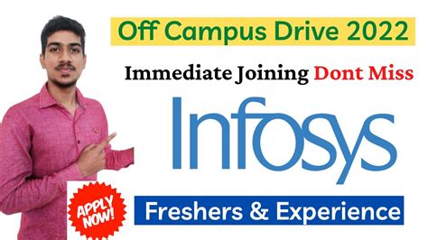 Infosys Recruitment 2022 Infosys Off Campus Drive Infosys Hiring