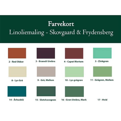 Linoliemaling Farver Bestil Et Gratis Farvekort Her