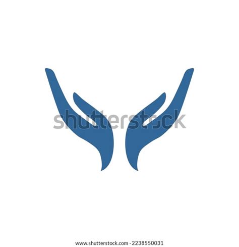 Two Hands Vector Logo Template Stock Vector (Royalty Free) 2238550031 ...