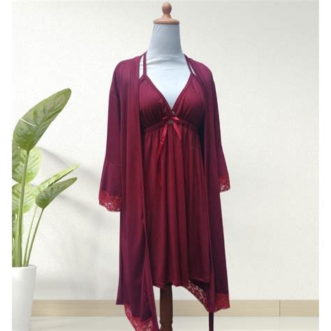 Jual SHEVIRA KIMONO SET Size S XL By Hannah Lingerie Baju Seksi Halus Kado Istri Kado