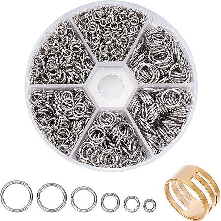 Amazon Valyria Pcs Mixed Stainless Steel Open Jump Rings Mm