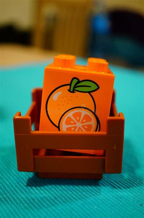 Lego block editorial stock photo. Image of orange, block - 50796553