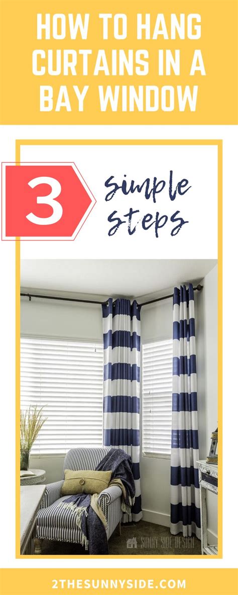 How To DIY Your Own Bay Window Curtain Rod Sunny Side Design Diy