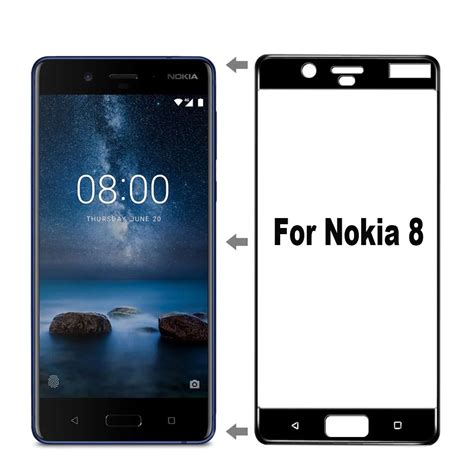 3D 9 H De Vidro Temperado Para Nokia 2 3 5 8 Completo Cobertura