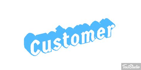 Customer Word Animated GIF Logo Designs