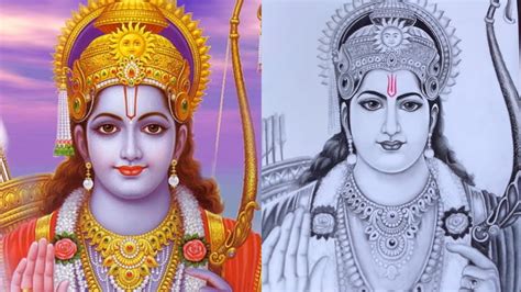 How To Draw Lord Shree Rama Pencil Sketch Drawing Step By Step 🙏🚩जय