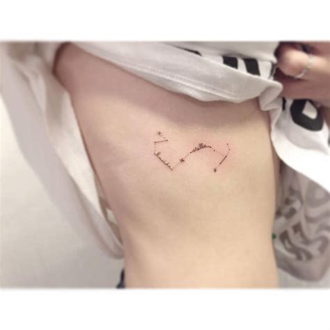 Scorpius Constellation Tattoo Done On The Rib