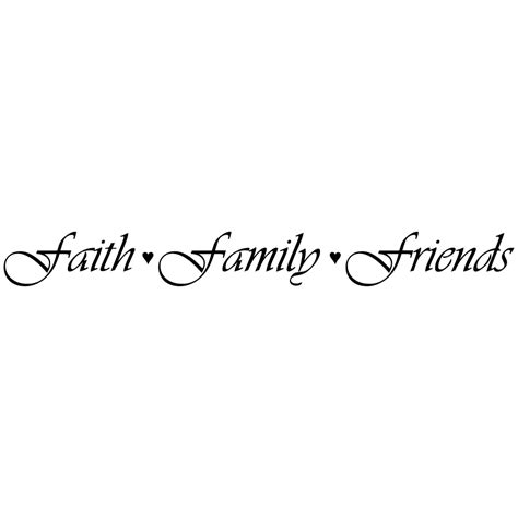 Faith Family Friends – Wall Decal – BAMM Graphix