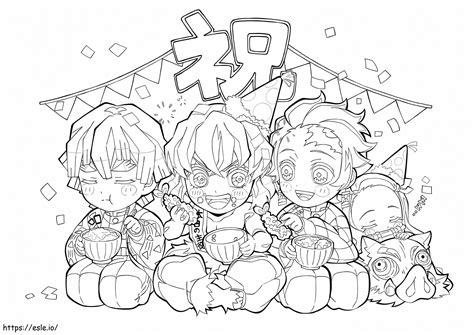 Printable Coloring Demon Slayer Coloring Pages 35 Demon Slayer