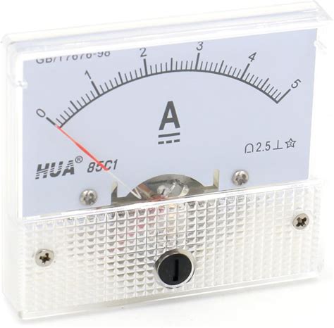 Baomain 85C1 A Analog Current Panel Meter DC 5A Ammeter Amazon