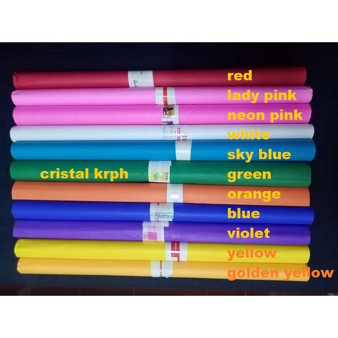 Colored Wrapping Tissue Japanese Paper Papel De Hapon 20sheets Size