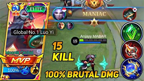 Kills Maniac Brutal Dmg Build Luo Yi One Shot Combo Build