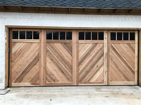 Custom Cedar Wood Garage Doors