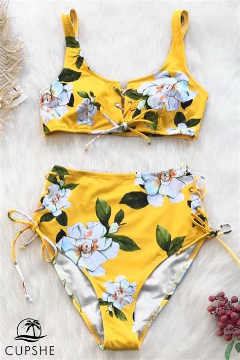 Sunny Floral Bikini Floral Bikini High Waisted Bikini Bikinis