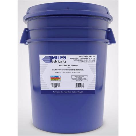 Miles Lubricants Milesyn Sb W Api Ck Gal Synthetic Blend