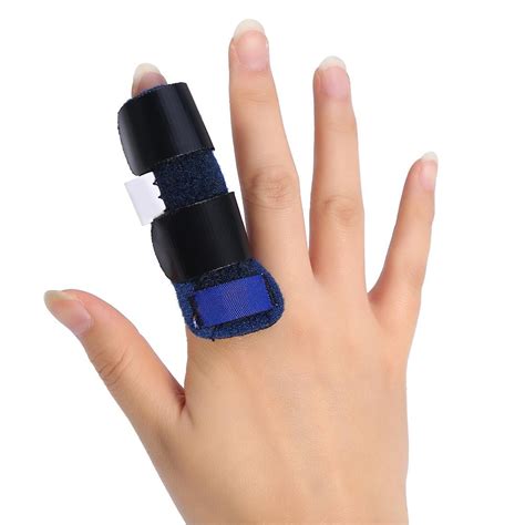 Brrnoo Adjustable Finger Splint Finger Stabilizer Finger Support Brace