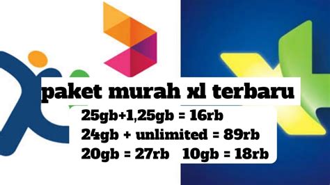 Paket Kuota Murah Xl Paketan Murah Kartu Xl Terbaru Youtube