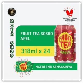 Jual Fruit Tea Sosro Apple Can Teh Rasa Apel Kaleng 318 Ml Kemasan