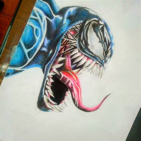 Venom realista Lápiz Dibujos comprar arte original