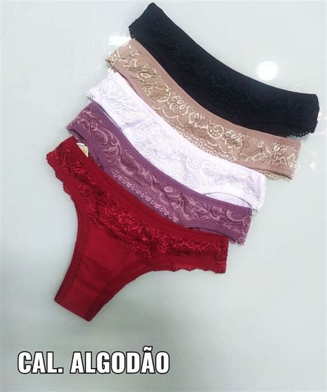 Kit De Cal Inhas B Sicas Em Algod O Lingerie Feminina Vel Lingeries Nunca Usado Enjoei