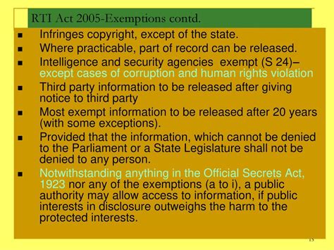 Right To Information Act Ppt Download