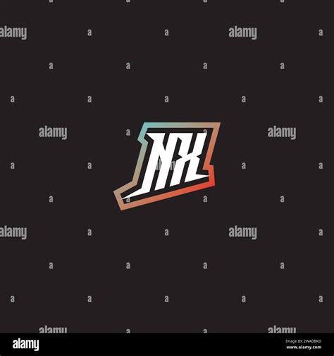 NX letter combination cool logo esport initial and cool color gradattion ideas Stock Vector ...