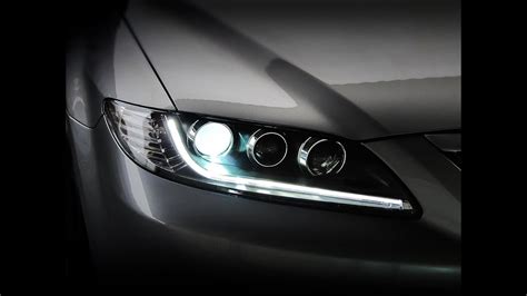 MAZDA 6 GG New Headlights LED Strip Type - YouTube